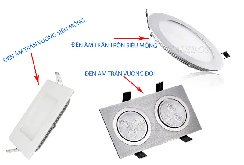Các mẫu đèn LED âm trần 6w