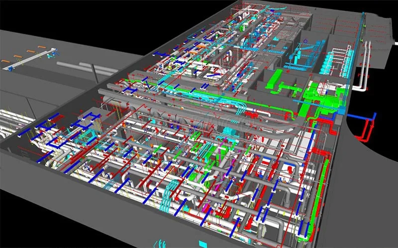 Bản vẽ 3D thiết kế điện nhà xưởng