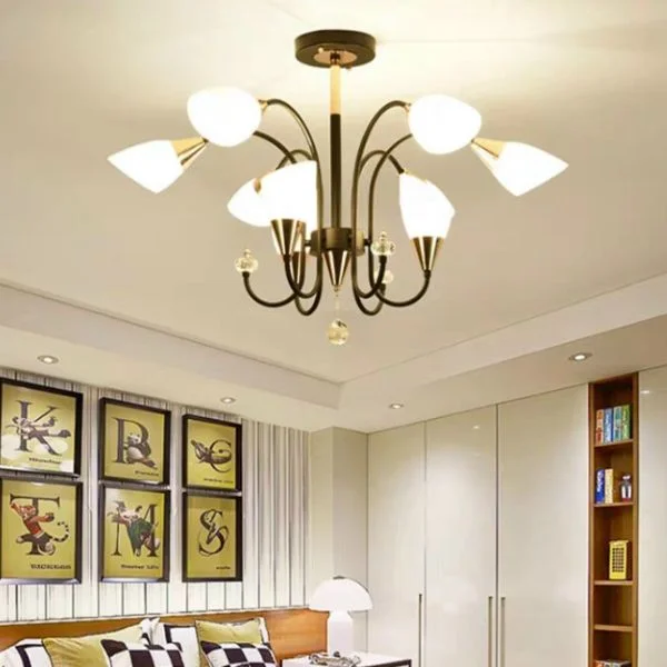 Đèn chùm cổ điển hoa tuylip