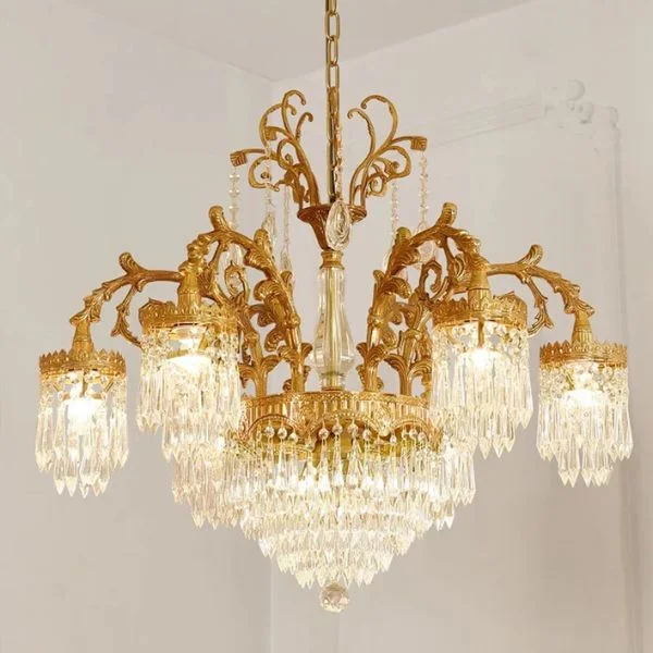 Đèn chùm LED đồng kiểu Ý