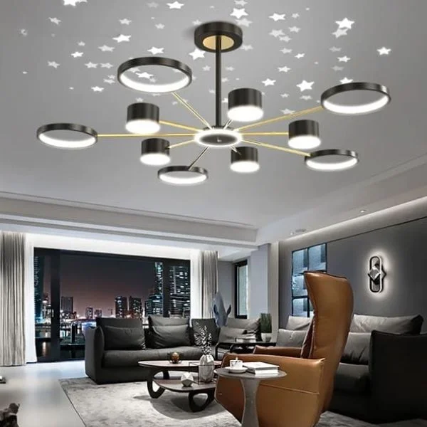 Đèn chùm sắt hiện đại