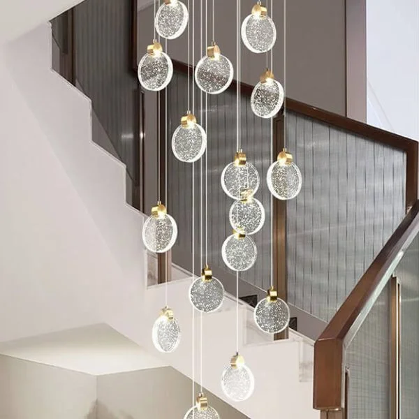 Đèn chùm LED thông tầng cao cấp