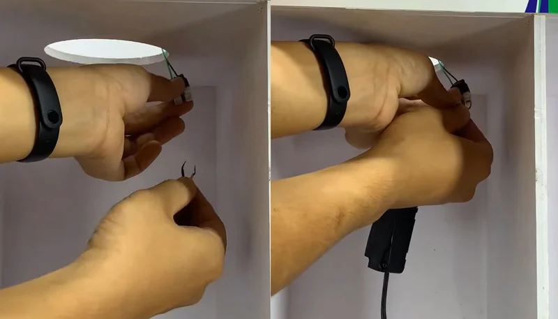 Đấu nối dây điện cho đèn LED âm trần mới