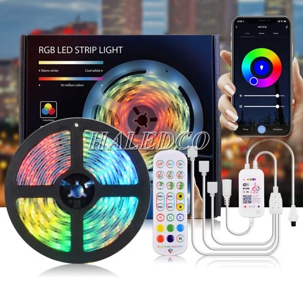 Đèn dây LED đổi màu có điều khiển từ xa