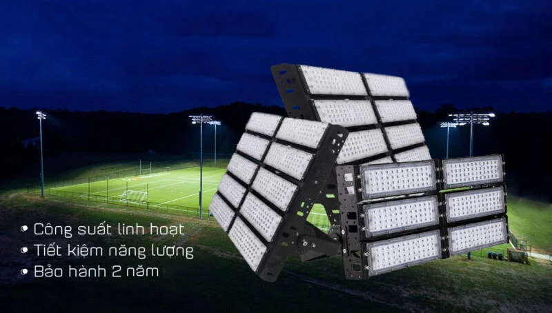 Đèn led module chiếu sáng sân bóng chuyền