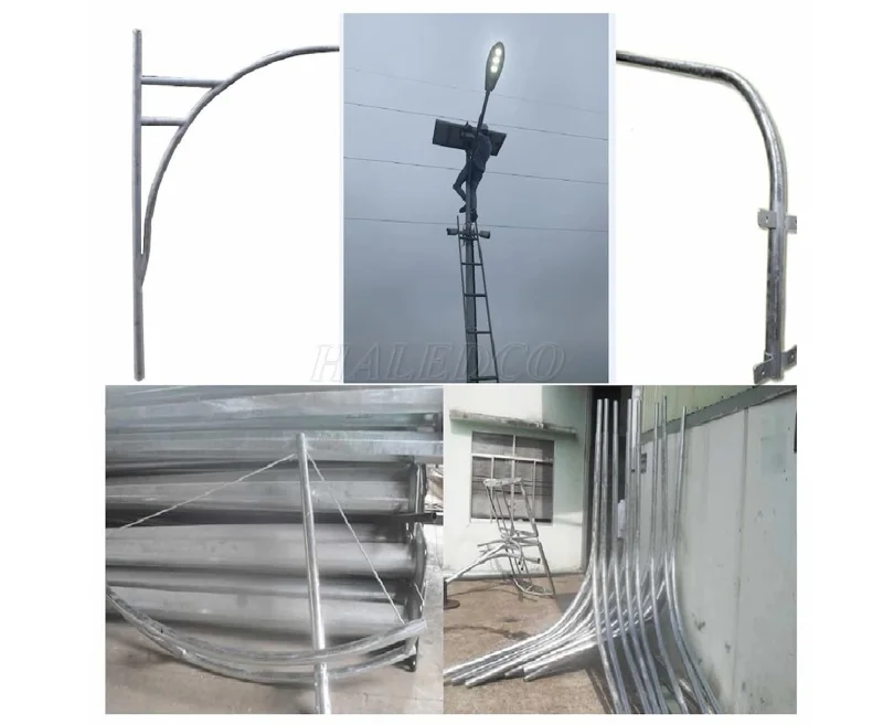 Cần đèn gắn trụ bê tông dễ lắp đặt