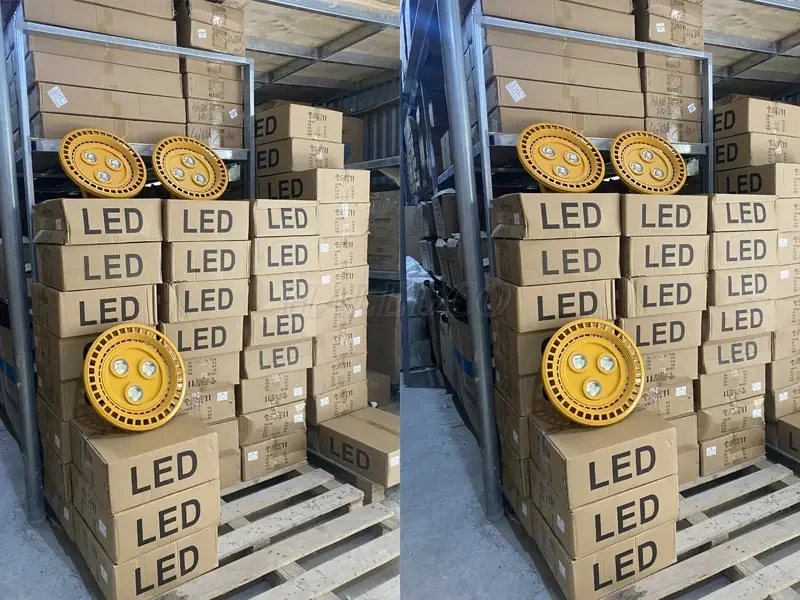 Đèn chống cháy nổ tại kho HALEDCO