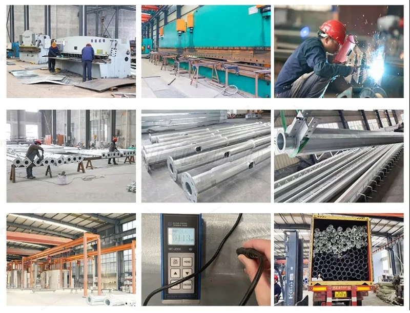 Quy trình sản xuất cột đèn đường 12m