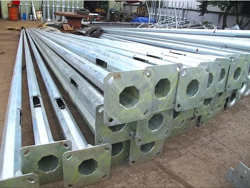 Mẫu cột đèn cao áp 7m bát giác côn