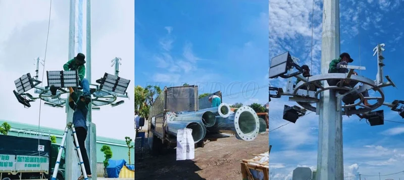 Trụ đèn pha 35m