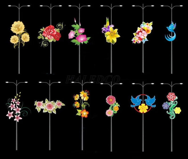 Mẫu hoa văn trang trí cột điện 2