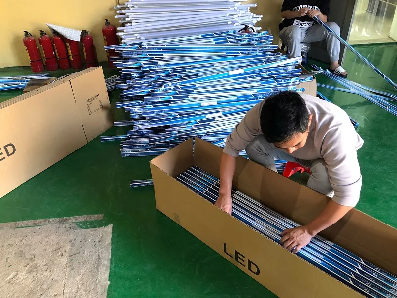 Nhân viên đóng đóng hàng và chuyển đi