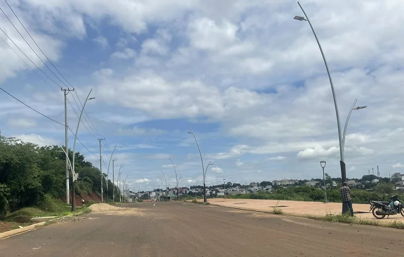 Cột đèn lá lúa lắp cho đèn đường LED