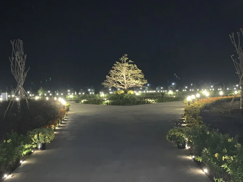 Hình ảnh thực tế dự án chiếu sáng Happy Home Cà Mau