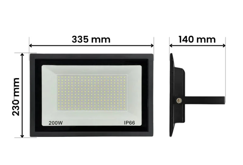 Kích thước thực tế của đèn