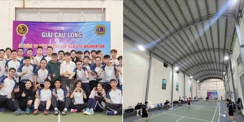 HALEDCO cấp đèn sân cầu lông cho trường đại học giao thông vận tải