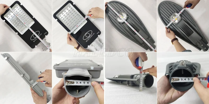 Đo kích thước đèn đường 50w