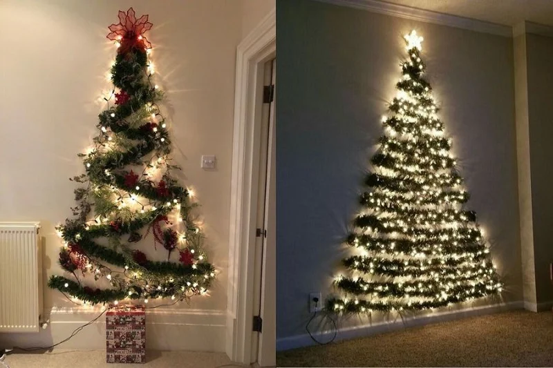Làm cây thông Noel đơn giản bằng đèn LED