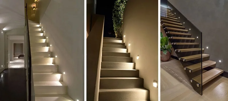 Mẫu đèn LED chiếu hắt cầu thang