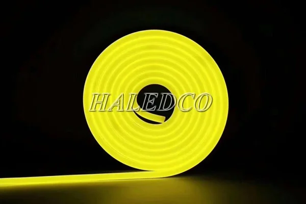 Đèn LED dây ánh sáng màu vàng flex neon