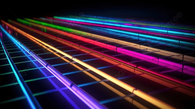 Đèn neon trang trí bậc thang 