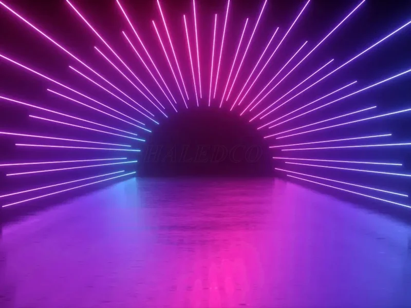 Đèn neon trang trí triển lãm ánh sáng