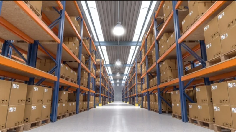 Đèn LED nhà xưởng HLHB1 chiếu sáng kho vận logistics
