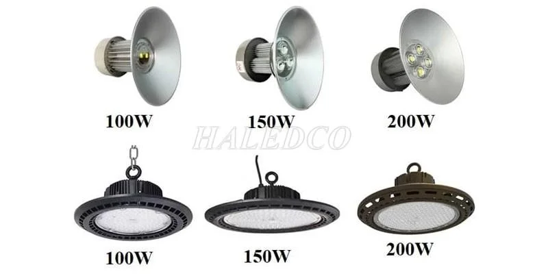 Các loại công suất đèn nhà xưởng phổ biến