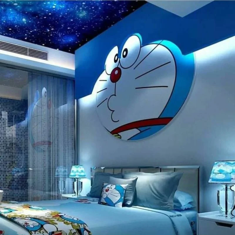 Đèn ngủ ốp trần Doraemon cho trẻ em