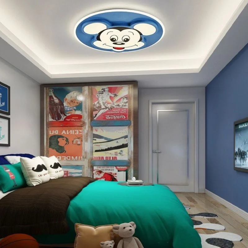 Đèn ốp trần phòng ngủ trẻ em hình chuột Mickey