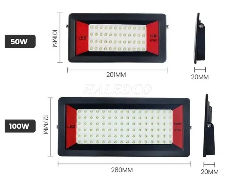 Đèn pha siêu mỏng kẹp bình 12V