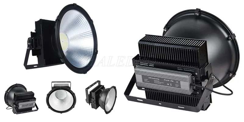 Đèn pha LED chiếu xa 500w thiết kế chóa sâu