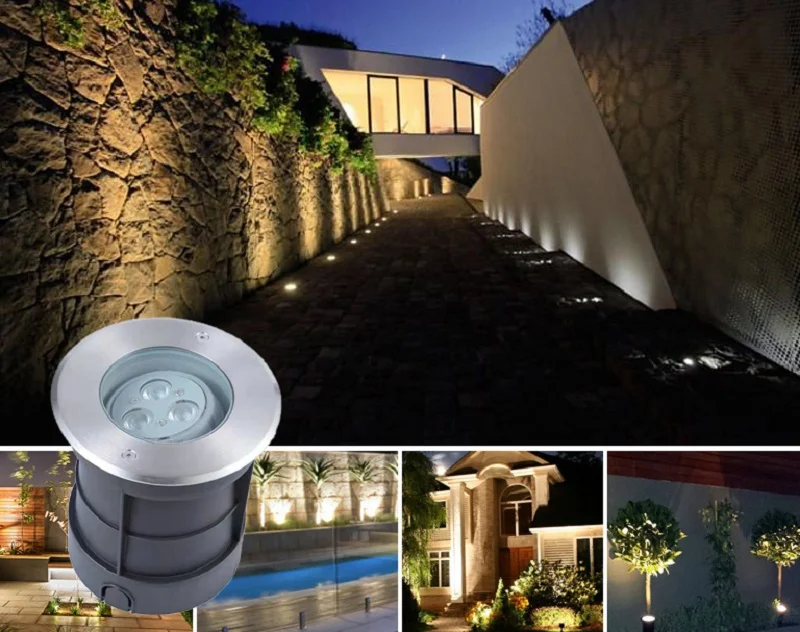 Đèn LED chiếu sân vườn lắp âm đất
