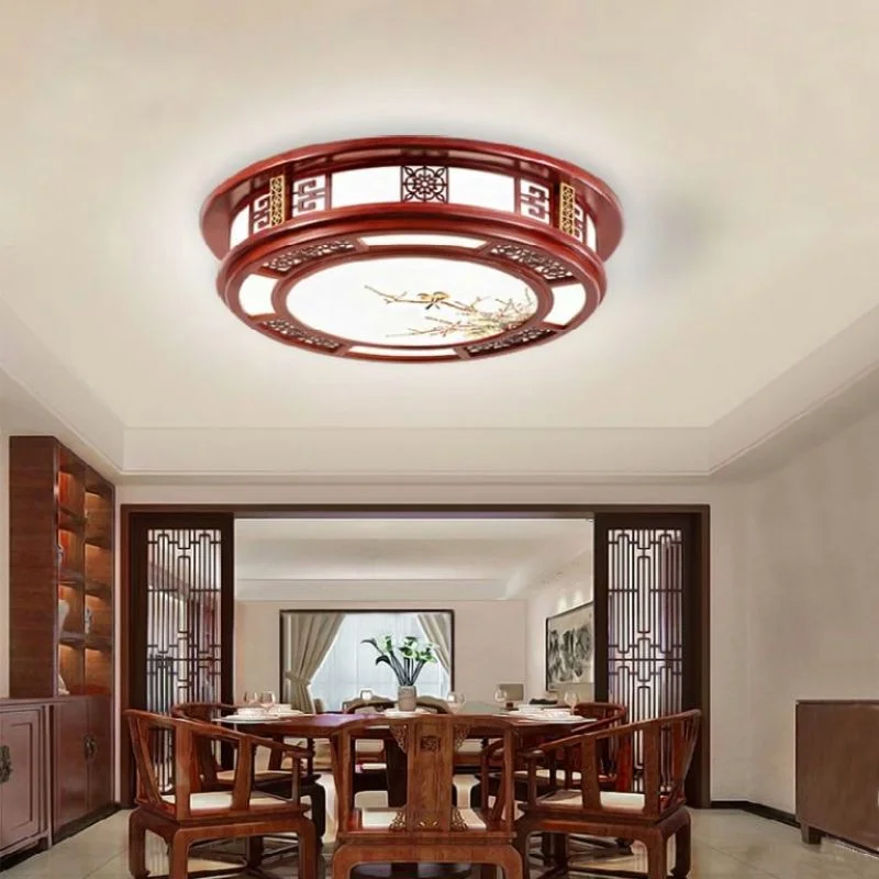 Đèn trần gỗ Quế Lâm hàng cao cấp