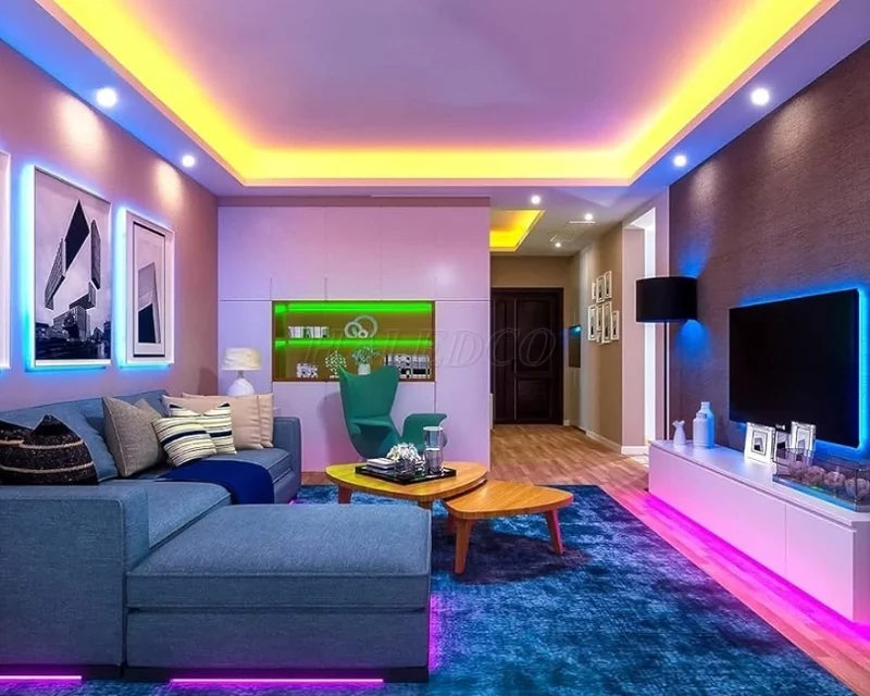 Ánh sáng đèn hắt trần đổi màu đẹp