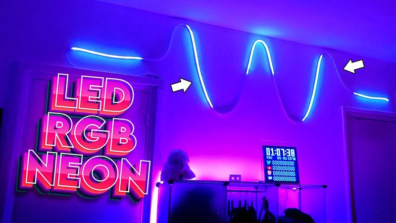 LED dây neon trang trí phòng làm việc