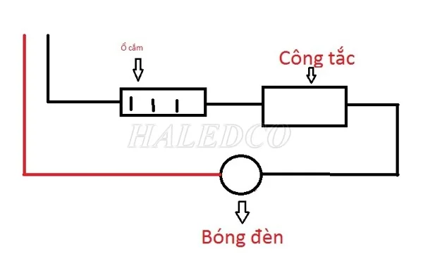 Sơ đồ đấu nối công tắc đèn đúng