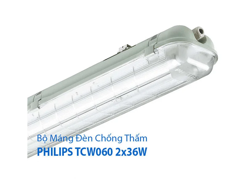 Máng đèn chống thấm philips tcw060 2x36w
