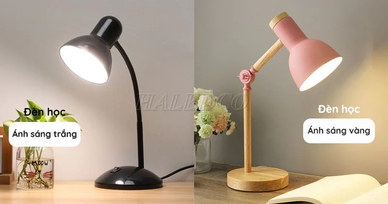 Nên chọn đèn học ánh sáng trắng hay vàng