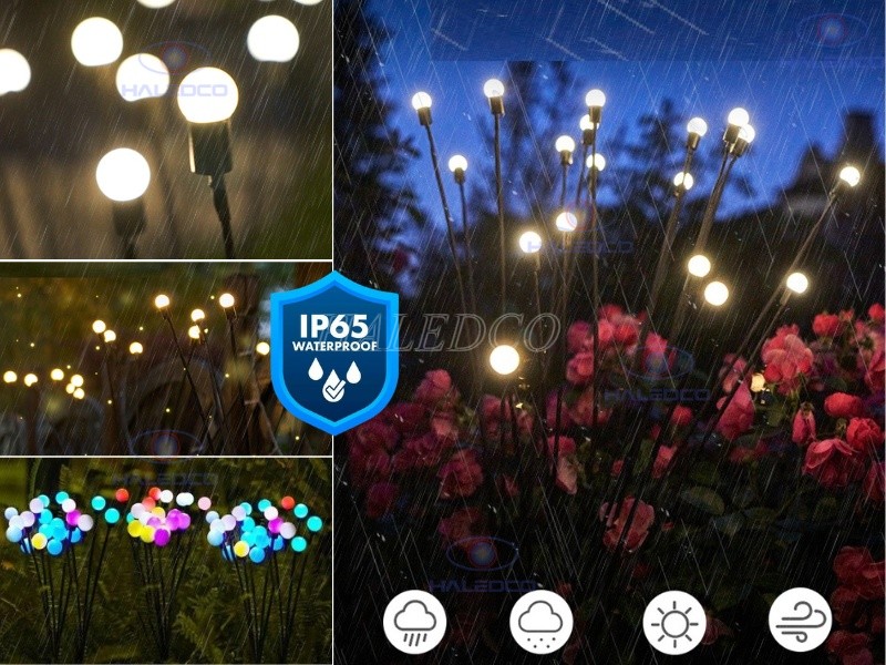 Đèn đom đóm năng lượng mặt trời có cấp bảo vệ từ IP65 trở lên