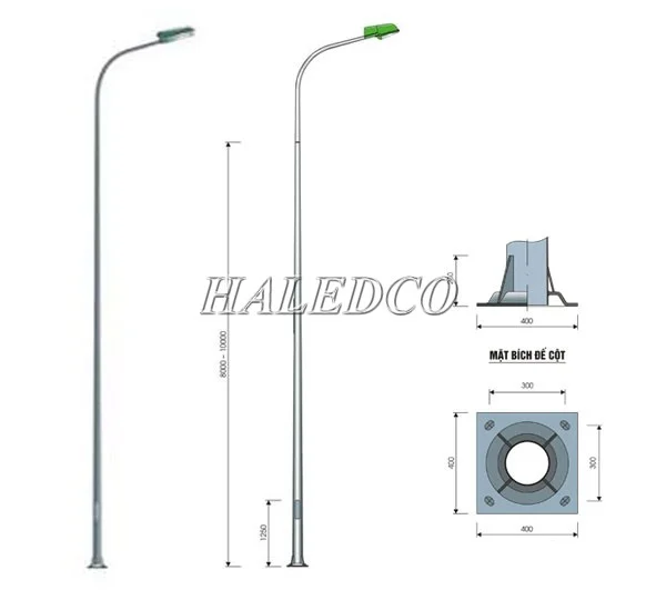 Cột đèn liền cần