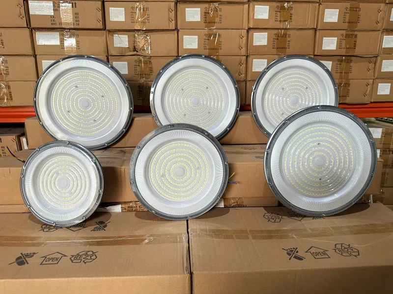 Đèn nhà xưởng UFO mỏng vỏ xám chip SMD