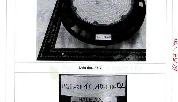 Công bố kết quả thử nghiệm đèn UFO chống nổ HLEPP3-200