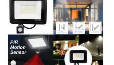 TOP 5 Đèn Pha LED Cảm Ứng Chống Trộm tự sáng thông minh