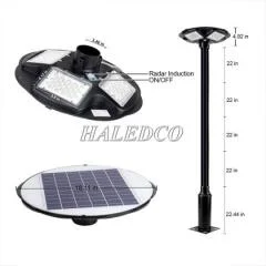 Cột đèn năng lượng hình đĩa bay 90w HLMTSV8-90