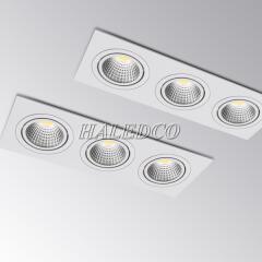 Đèn âm trần chiếu điểm 3 đèn HLDLV11-3x9