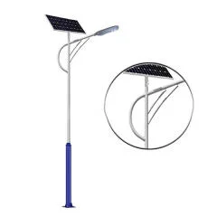 Cột đèn năng lượng mặt trời 1 nhánh HLVCD01-MT