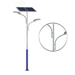 Cột đèn năng lượng mặt trời 2 nhánh HLVCK15-MT