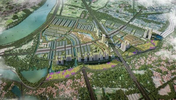 Dự án chiếu sáng KĐT nhà vườn sinh thái tại thị trấn Văn Giang
