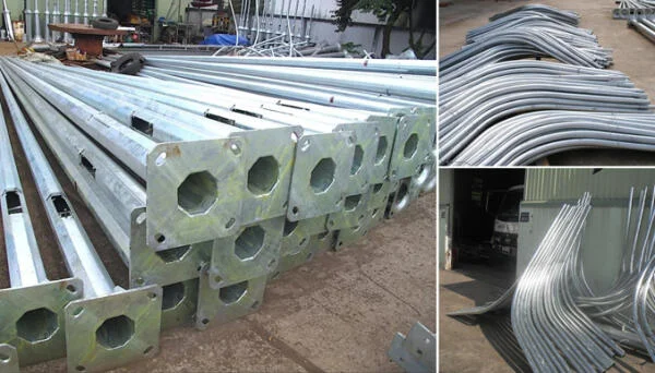 Dự án cung cấp cột đèn chiếu sáng cho Công ty Thương mại Huy Khang